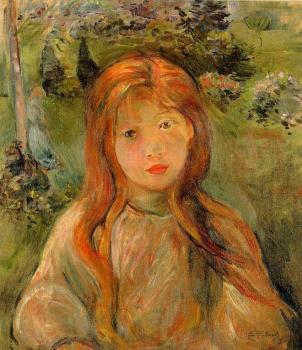 Berthe Morisot : Little Girl at Mesnil